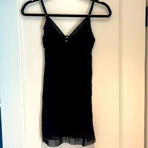 Victoria’s Secret black lace nightgown. Medium.